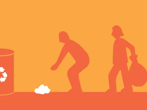 litter pick illustration