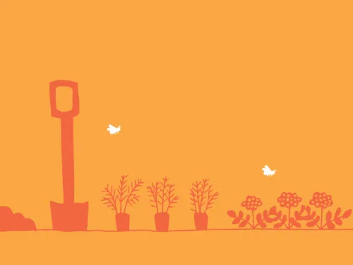 veg garden illustration