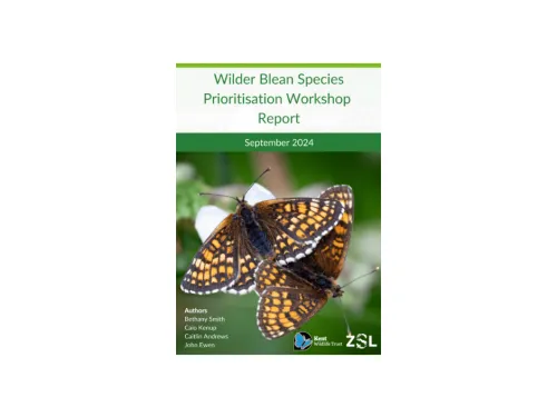 Wilder Blean Species Prioritisation Report Cover